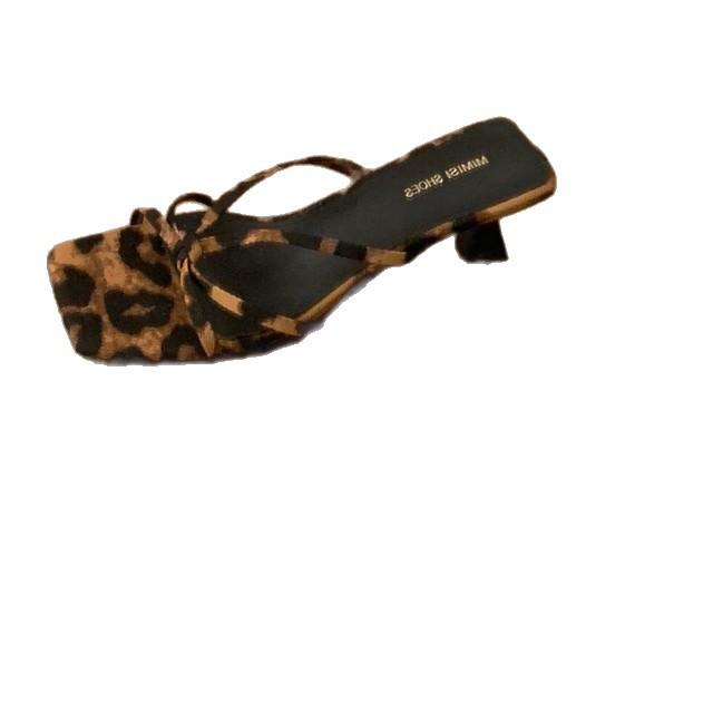 French high-end temperament open-toed slippers female summer wear kitten with skirt fairy wind cool slippers