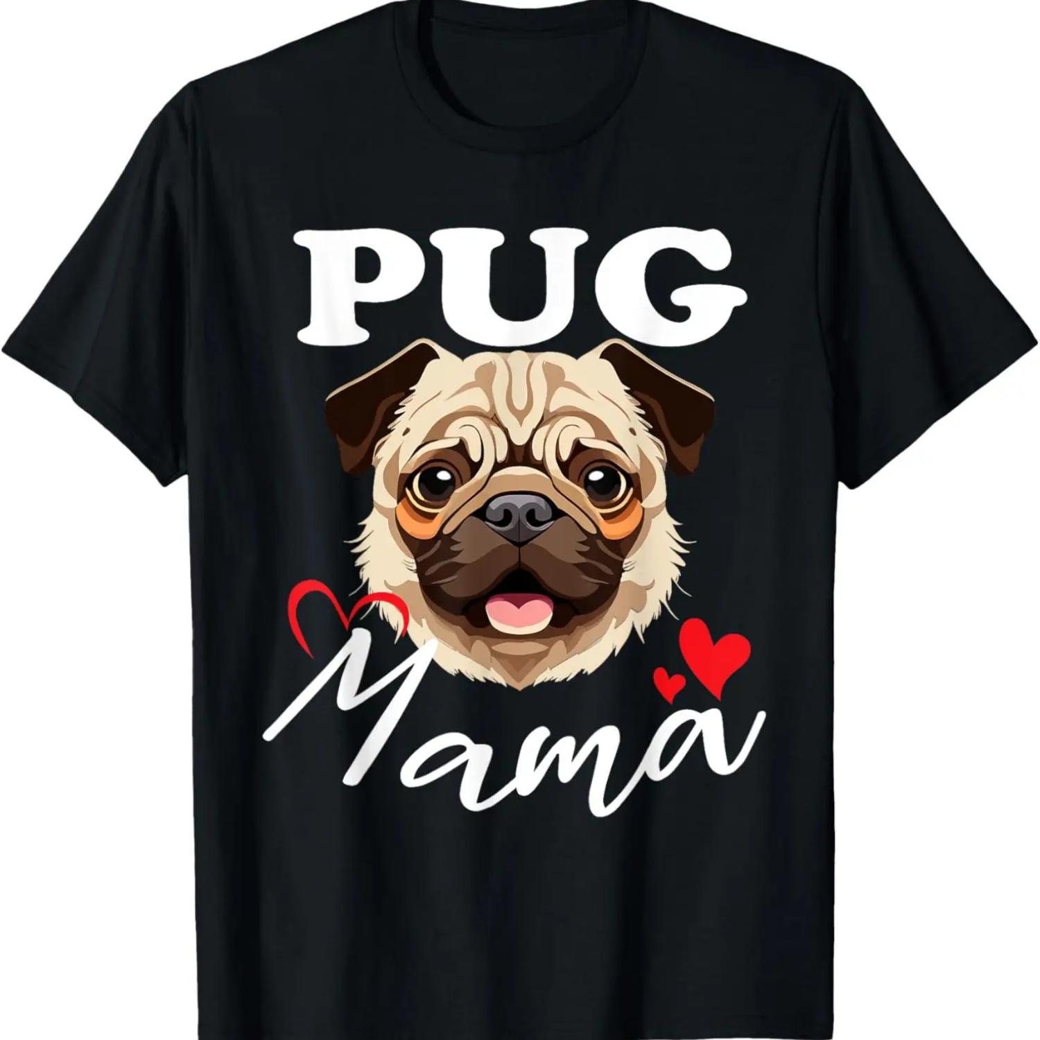 

Pug Mama liebt seine Hund Dog Lovers Animal Lovers T-Shirt XXXXXL чорний