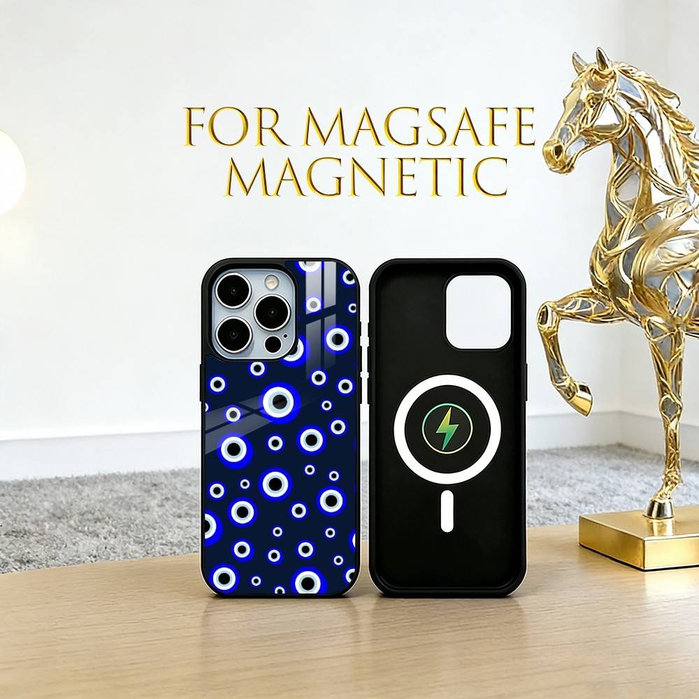 pupil-shaped Phone Case For iPhone17,16,15,14,13,12,11 Plus,Pro Magnetic with Magsafe Wireless Charging