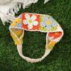 Bohemian Elastic Crochet Turban Hair Bands Vintage Bright Hair Scarf For Women Flower Knit Holiday Headband Hair Accessories