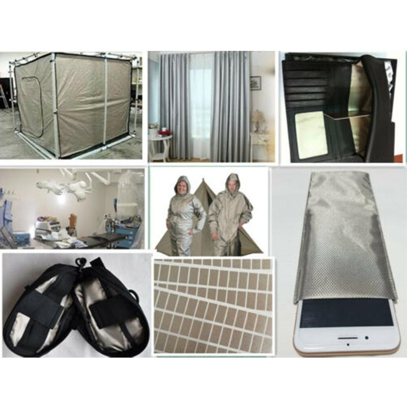10M 5M 1M Faraday-låda Tyg RFID-skärmande Blockera WiFi/RF Strålningsskyddande Ledande Magnetisk Koppar/Nickel EMF-skyddstyg