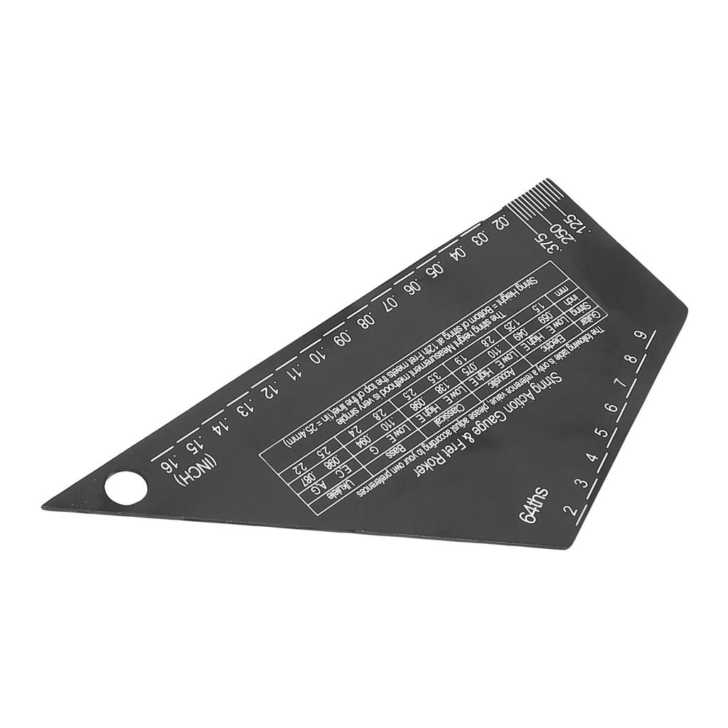 Guitar Measurement Tool String Action Ruler and Neck Relief Gauge Pick for Acoustic Electric Bass Guitar Setup