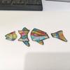 Clear Vivid Acrylic Fish Wind Chime Hand-Painted Fish Hanging Ornament  Car Decorations