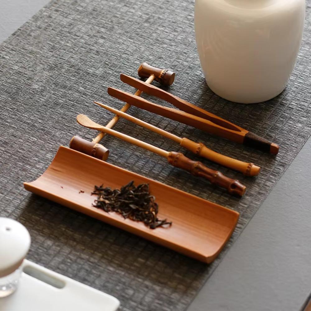 Natural Tea Ceremony Accessories Vintage Tea Needle Cha Ze Bamboo Tea Scoop  office