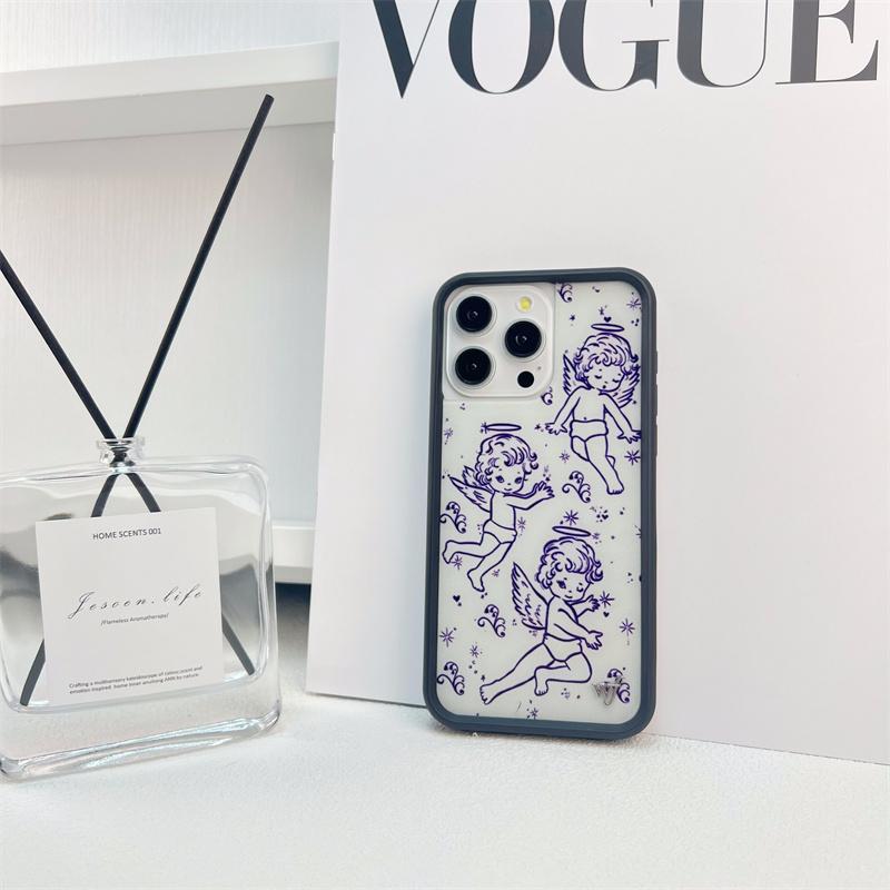 Wildflower cartoon cute phone case Animal Kitten Bear For iPhone 17 Pro 13 Pro 14 Pro 15 Promax WF Pigeon Lamb Swan phone case