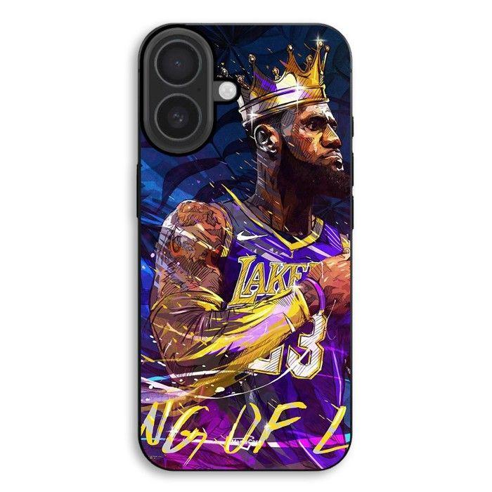 Coque de téléphone - MANIACASE - iPhone 17 - Silicone TPU - Souple - Lebron James Ling Lakers