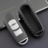 For Mazda Chain Smart 2 3 6 CX3 Car Fob Cover Ring Accessories Carbon Fiber