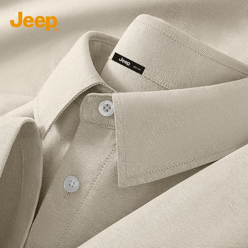 JEEP Men s Summer Short Sleeve Casual Business Shirt M
