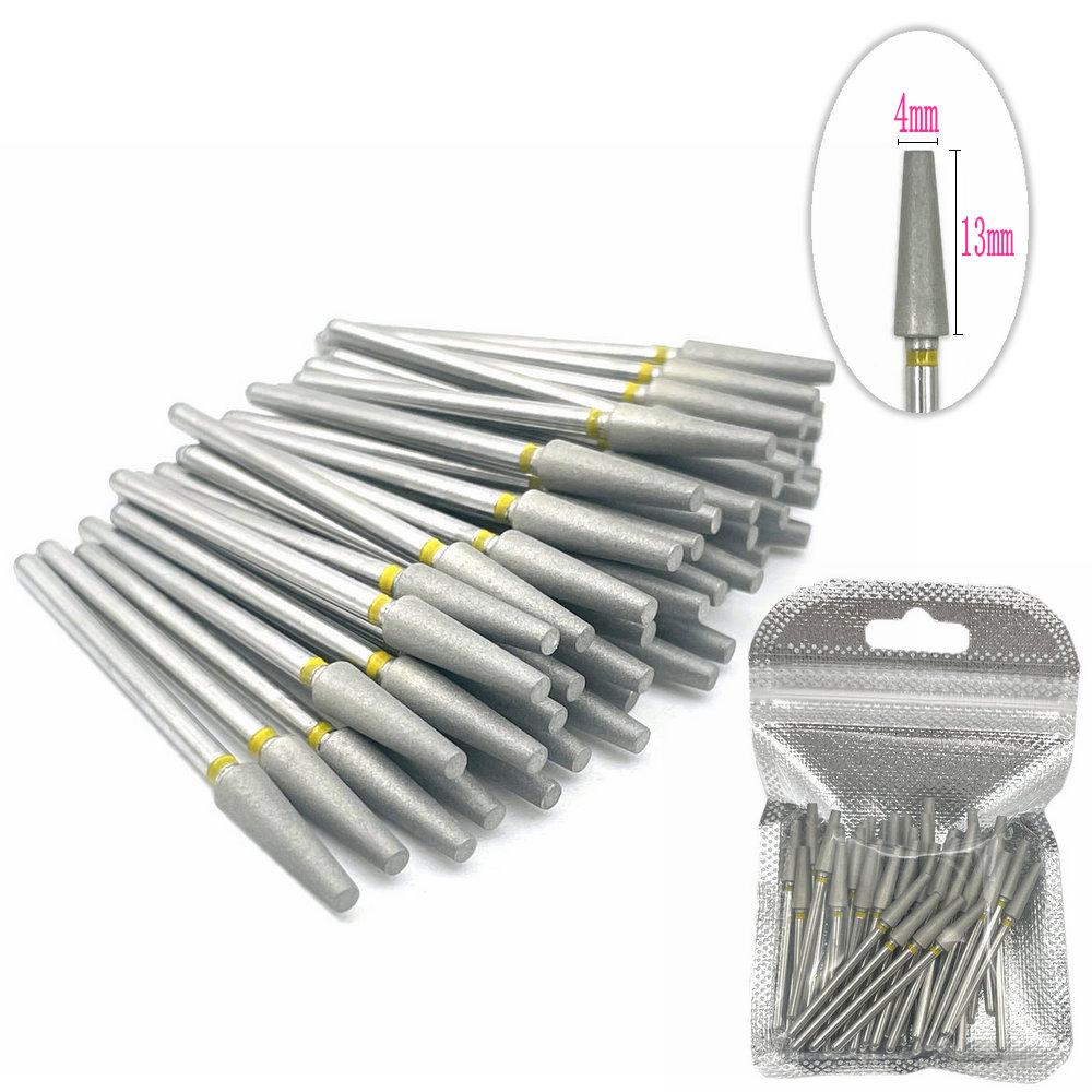 50pcs/pack Diamond Milling Cutter Grinding Drill Bits Diamond Polisher HP 2.35mm Diamond Polisher Nail Drill Bits Drill