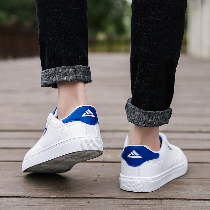 Autumn New Low-top Lazy One-pedal Leather White Shoes Men's Board Shoes Korean Version of Simple and Versatile Canvas Shoes