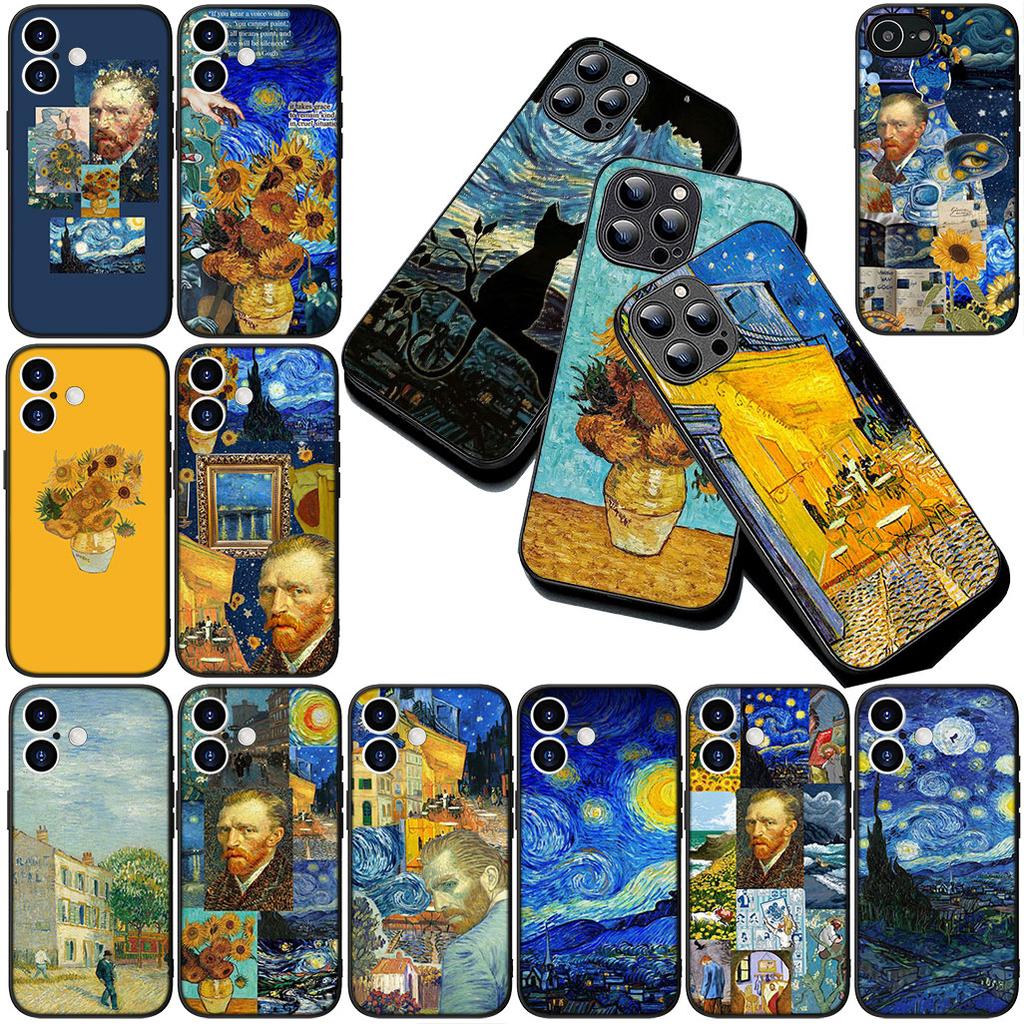 Cover for Apple iPhone 17 16 14 15 Plus Pro Max 16E ProMax + 15Plus 15+ 16+ Casing Phone Case Van Starry Night Gogh Painting