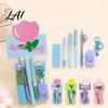 Portable Correction Tape for School Flower Stationery Set Macaron Color And Smooth Gift Set Girls Writing Gel Pens Homework Essentials Students Pens
