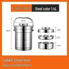 Large Capacity Stainless Steel Insulated Food Container - Multi-Layer Bento Box with Handle