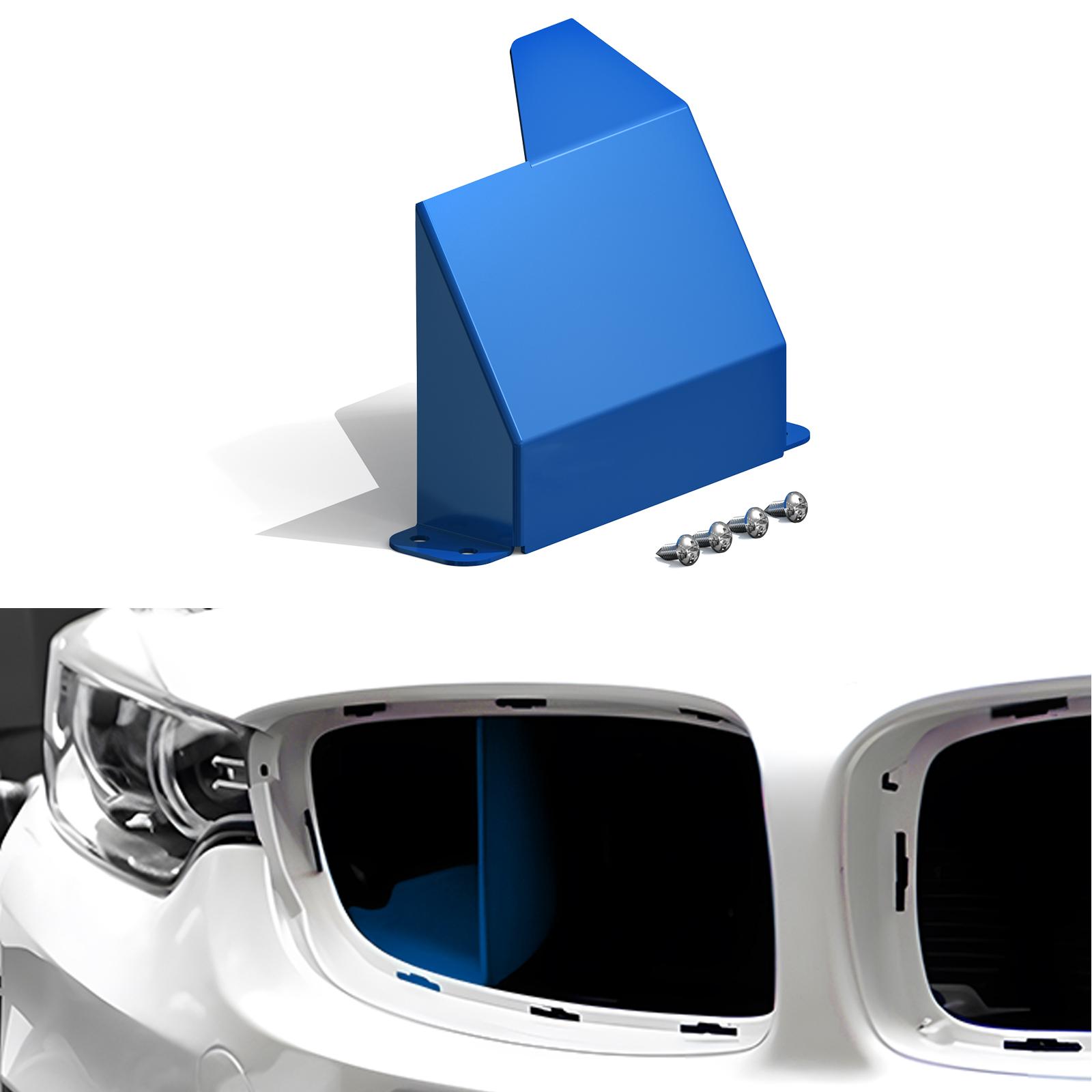 Воздухозаборники BEVINSEE для BMW F20 F30 F32 120i 320i 328i 330i 335i 340i 420i 428i 430i 435i 440i N20 N55 B48 B58 Blue-Passenger Side