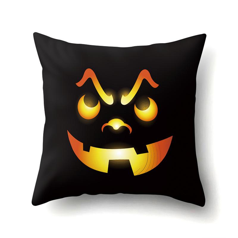 Halloween Pillowcase Car Waist Pillow Pumpkin Sofa Cushion Cover Office Home Living Room Pillowcase