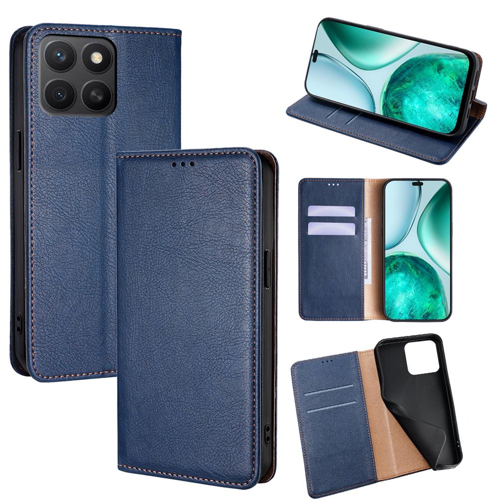 For Honor X8c 4G Case Wallet PU Leather Magnetic Auto-Absorbed Phone Cover
