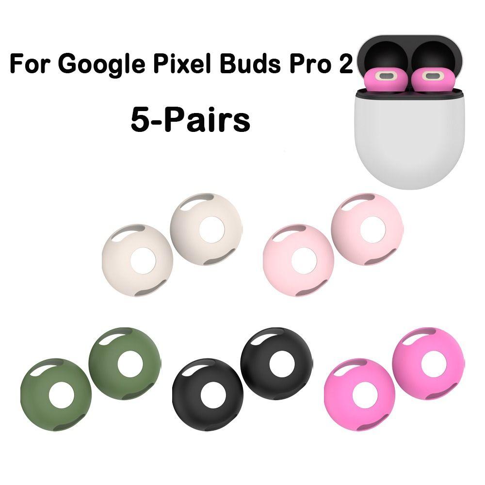 5 Paar Neue Silikon-Ohrstöpsel Anti-Rutsch Ersatz-Earpods-Abdeckung Kopfhörer-Zubehör Ohrabdeckung für Google Pixel Buds Pro 2