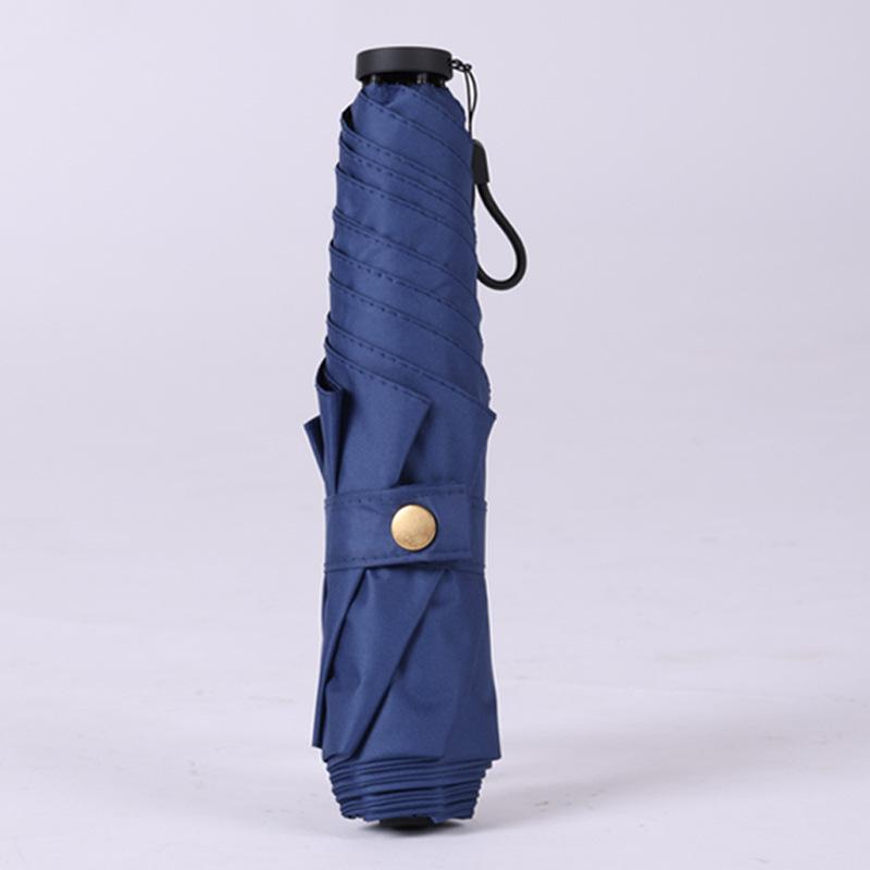 Japanese Pencil Umbrella, Ultra-light Feather Umbrella, Vinyl Sunscreen, Sun Cover, Three-fold Umbrella, Rain and Shine Gift Advertising Umbrella