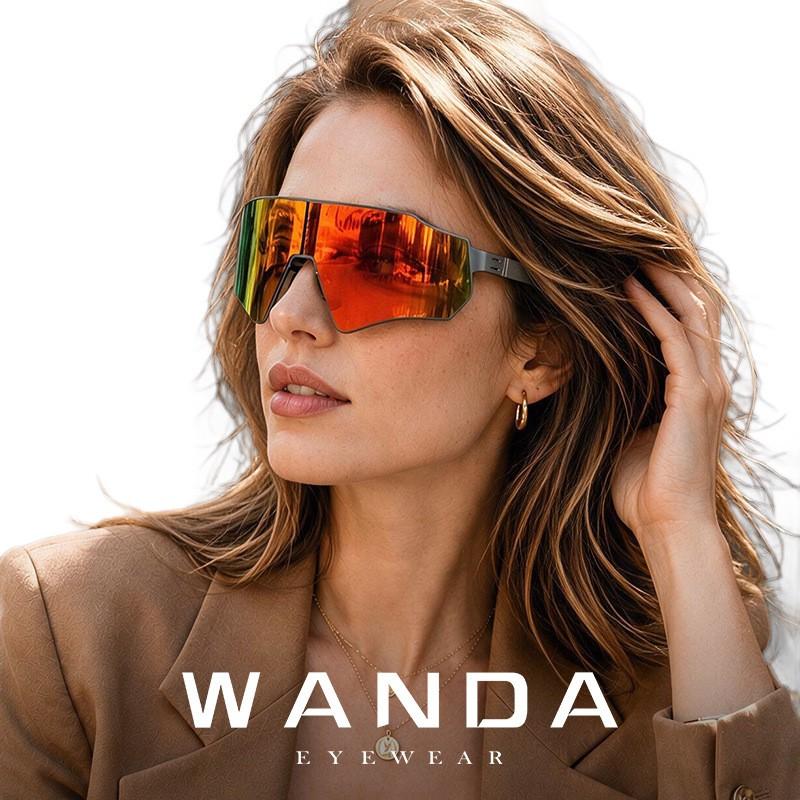 Unisex Large Frame Sports Sunglasses UV400 Protection Cycling Fishing Outdoor Activities