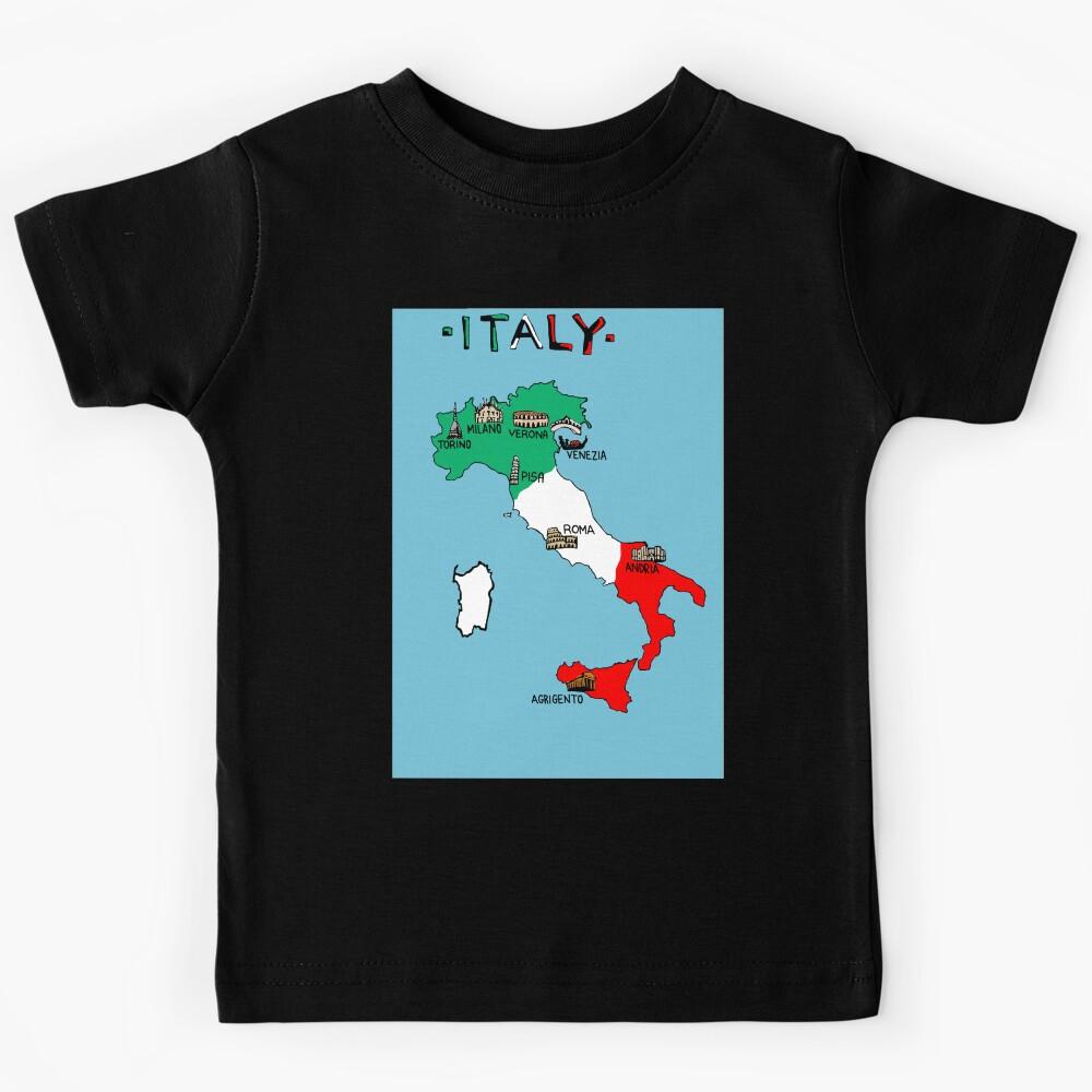 Italy map Kids T-Shirt 160