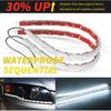 2PCS  LED DRL Car Flowing Light Flexible Waterproof Strip Auto Headlights for Car Driving Light 12V