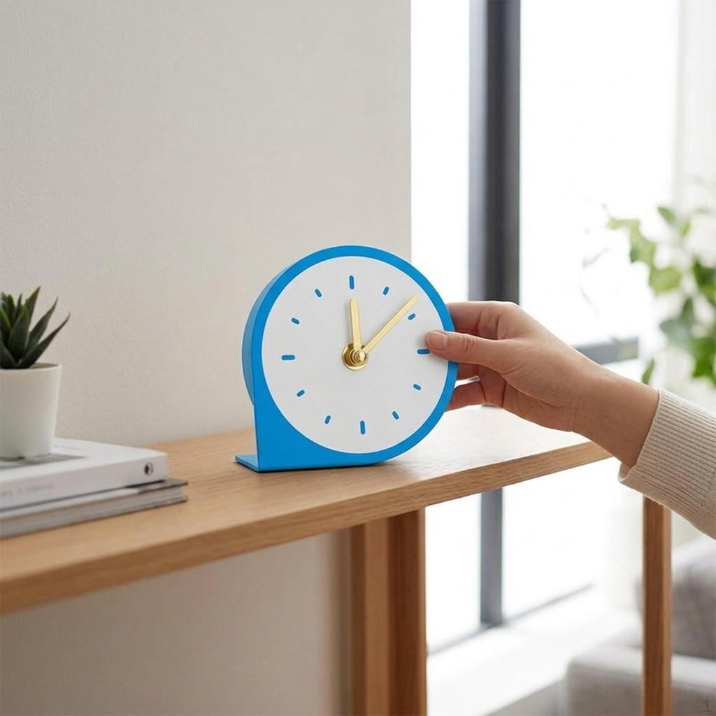 Acrylic Desk Clock Gifts Non Ticking Creative Bedside Clocks Tabletop Clocks, for Desktop