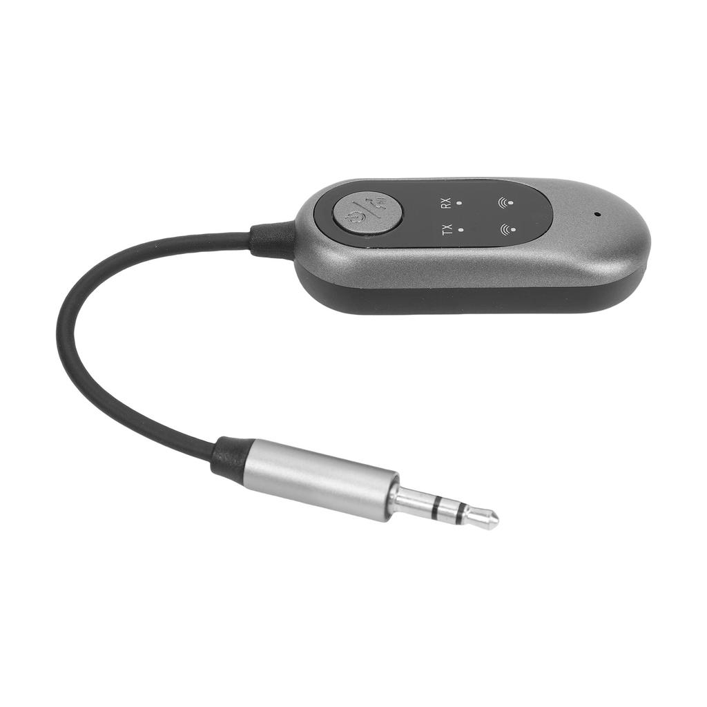 BT Transmitter Receiver 2 In 1 Wireless Sound Adapter for Car Home TV with Low Latency Built In Mic 10M Range Music