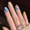 Sticker Small fresh daisy ins wind manicure sticker 5D relief 3D three-dimensional non-curling edge light fit nail sticker
