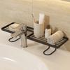 Water Drainage Bathroom Storage Rack Carbon Steel Integrated Faucet Storage Shelf Stable Mesh Design Sink Drying Rack Bathroom