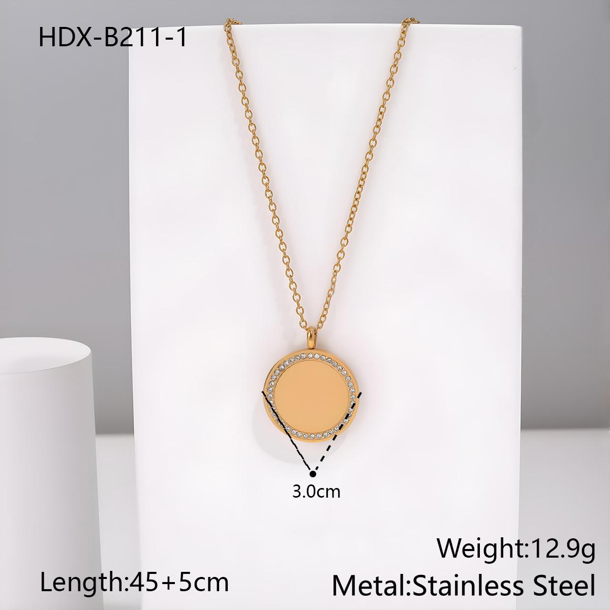 Нержавеющая сталь, европейско-американский стиль, ожерелье с возможностью персонализированной гравировки DIY, подходит для мужчин и женщин 18K Gold Plating