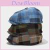 Vintage Beret Hat For Women And Men Autumn Winter Fashion Tartan Newsboy Cap