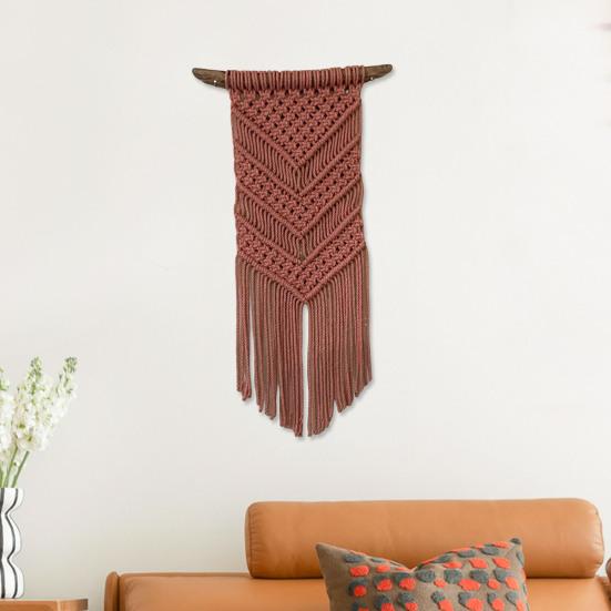 Hand-woven Rope Hanging Material Bag Nordic Style Design Hand-woven Decor Kit Festive Decor Craft Supplies
