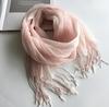 100% Linen Gradient Woman Spring Scarf Echarpe Muslim Hijab Foulard Shawls Tie Dye Scarves Women/Men Sjaal Scarfs for Ladies