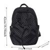 Spacious Student School Bag Lightweight Travel Daypack Polka Dot Nylon Backpack  Frequent Traveler