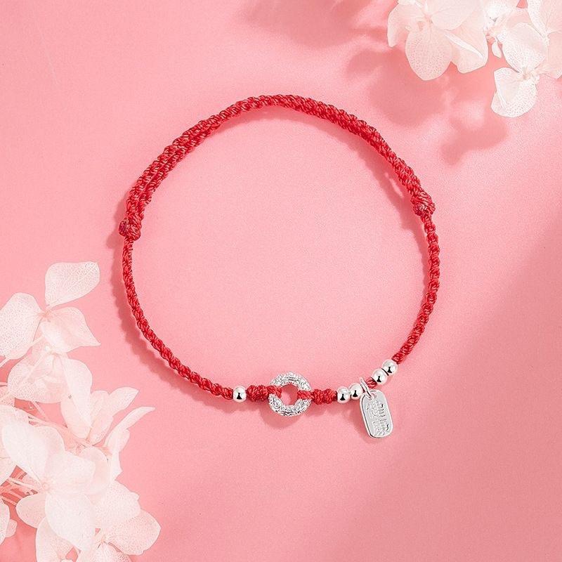 

Ювелирные изделия Натал Красный Веревочный Браслет Ручной Работы Удачи Пара Защитная Пряжка Ручная Веревка Ниша Простой