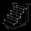 Clear 1-6 Tier Acrylic Display Stand for Funko Figures, Cupcake, Cosmetics, Perfume,Blind Box Display Riser Rack Dessert Shelf