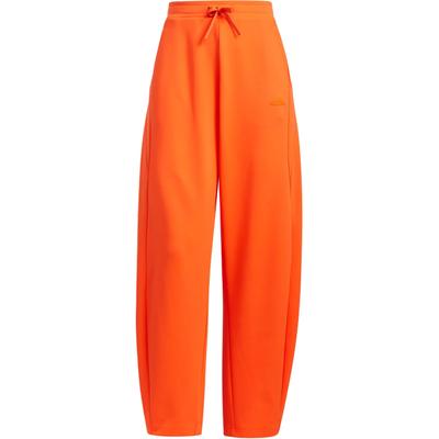 Fustl Pants Solid Color Loose Fit Drawstring Knit Sports Pants Women Pants Half-Impact-Orange JJ1345