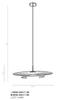 Lampa wisząca Alison MDM-4001/1 BK Italux