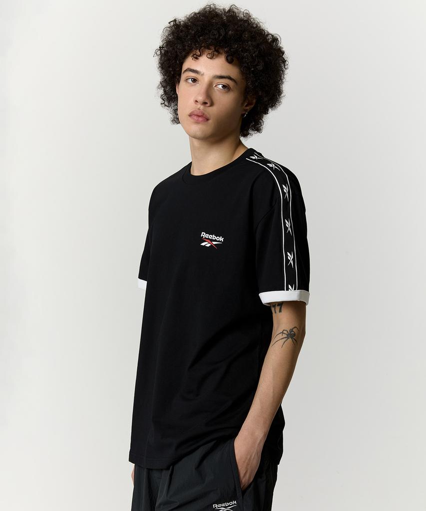 Reebok Vector Ringer T-Shirt - Black