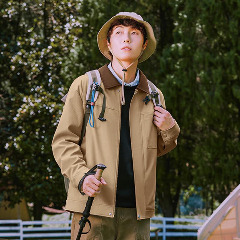 Mark Fairwhale Herren Amerikanische Retro Revers Workwear Jacke