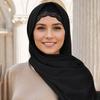 2/Pcs Lace Hijab Cap With Chiffon Scarf Women Hijab Solid Color Long Shawls Wraps Ladies Bandana Cotton Bonnet And Chiffon Scarf