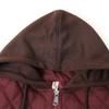 Women Plus Size Quilted Cotton Coat Middle Aged Hooded Jacket Zip Up Warm Outerwear 4XL-8XL