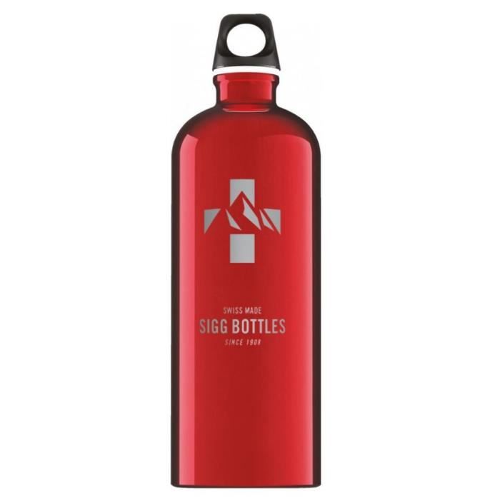 Bouteille - sigg - mountain - 1 l - aluminium - rouge