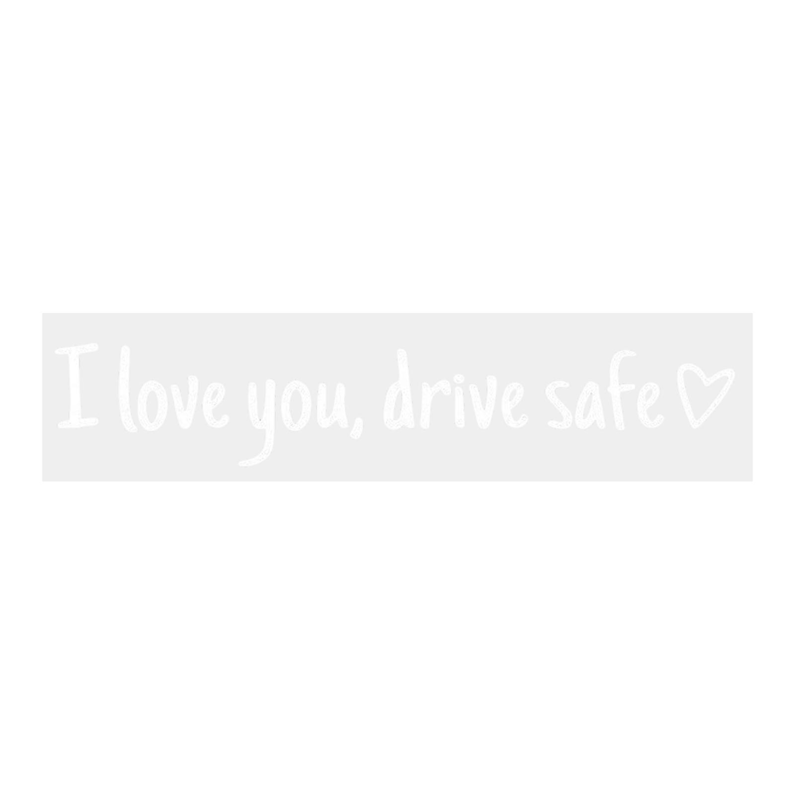 

3PC Rearview Mirror Decoration Stickers 11x2cm Car Interior Accessories Safe Driving Reminder Stickers Durable Material Easy Installation One Size