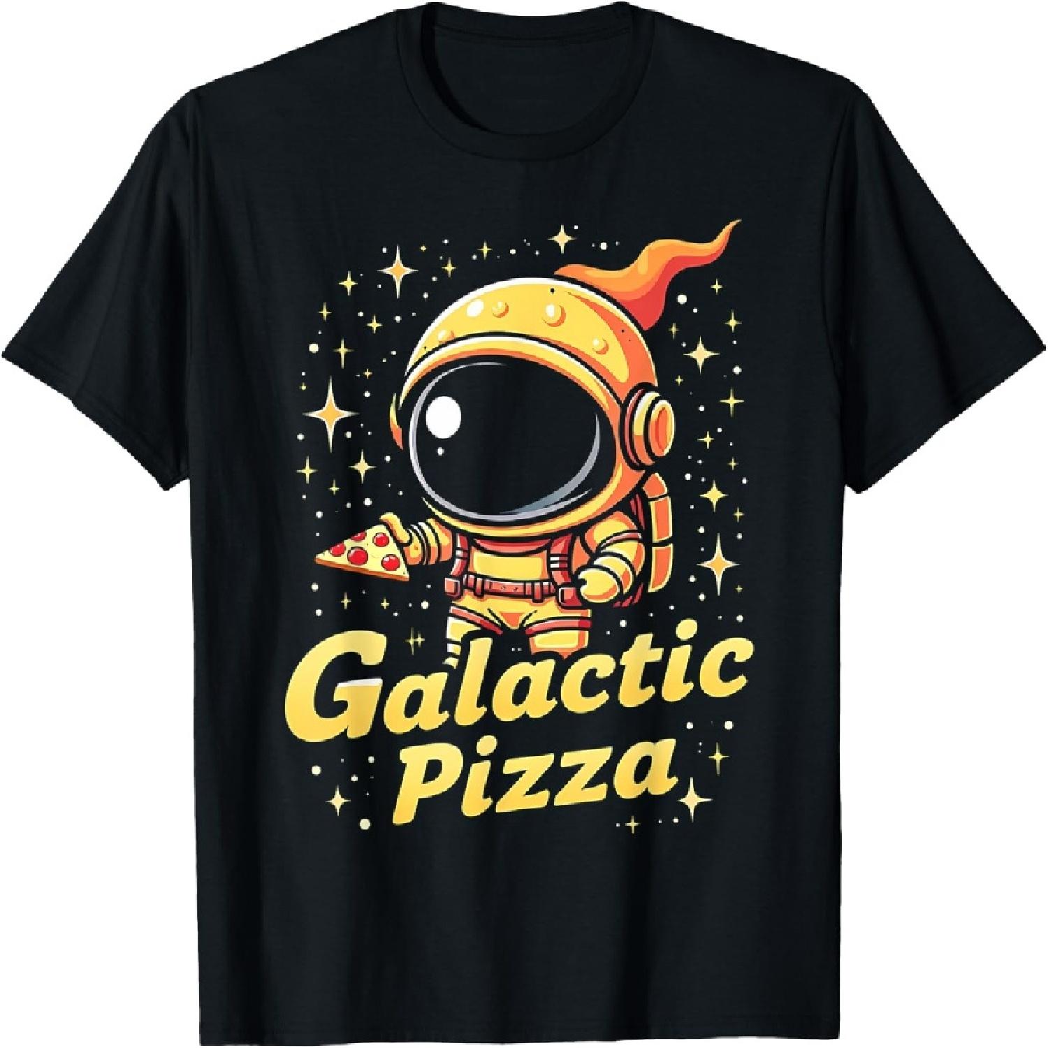 Галактический Кусок Пиццы Астронавт Космическая Еда Смешной Космический Перекус Футболка XXXXXL разноцветный