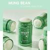 Solid Green Tea Cleaning Facial Mask, Deep Clean Pores, Not Tight, Portable Moisturizing Oil Control Skin Care Good