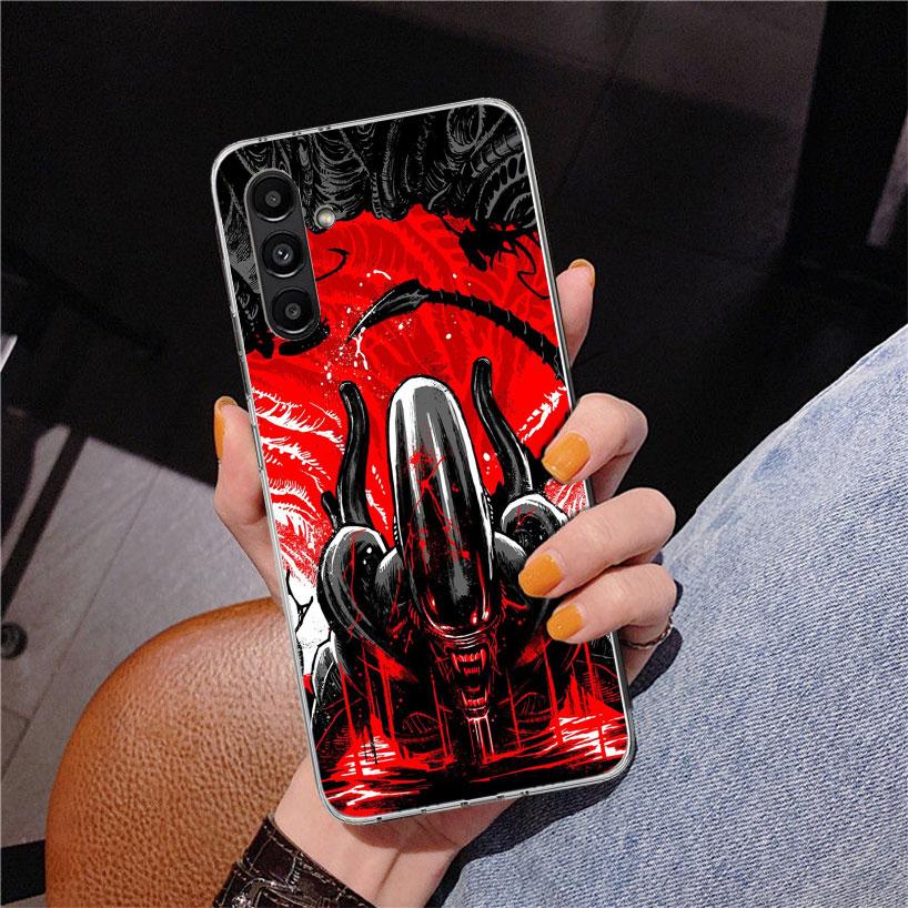 Coole A-Alien X-Xenomorph Handyhülle für Samsung Galaxy A17 A37 A57 A16 A26 A36 A56 A15 A14 A13 A55 A54 A53 A35 A34 A33 A25 A24 A