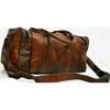 Vintage Braunes Ziegenleder Gym Duffel Reisegepäck Echte Herrentasche Braun
