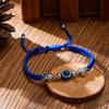 Turkish Lucky Blue Evil Eye Bracelets For Women Men Handmade Braided Red Black Blue Rope Demon Eye Bracelet Friendship Jewelry