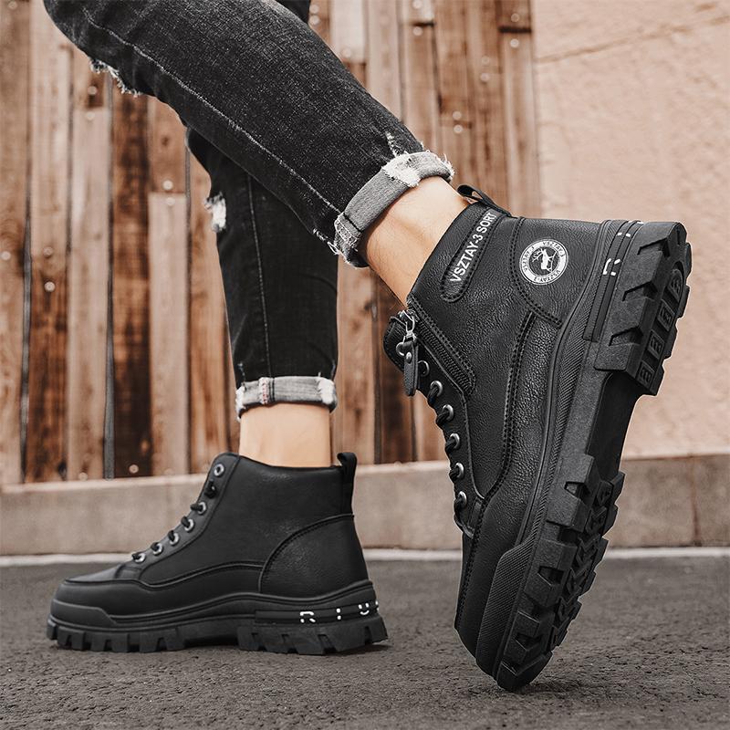 Ankle Boots Offer Military Man Tactical Boots Mens Shooes Men's Winter Shoes Safety Work Shoes Men Motorcycle Boot Snow High